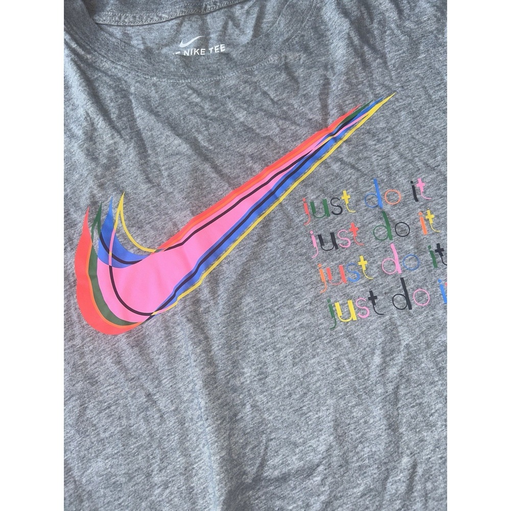 Nike Men's Multiple Color Swoosh Long Sleeve The Nike Tee XL Just Do It - Picture 5 of 11
